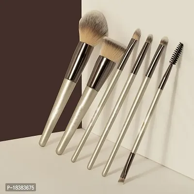 Sunaina Makeup Brushes 6 Pcs Soft Bristle Makeup Brushes for foundation, powder, cream, contour, blush brush makeup tool kit-thumb2