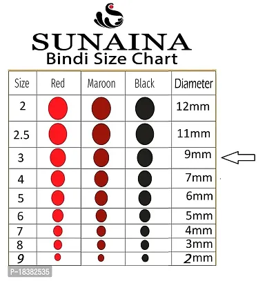 Sunaina New Gold Sticker Kumkum Forehead Maroon Round Pottu Bindis Velvet Bindi Box With 15 Cards/Flaps For Women  Girls-thumb5