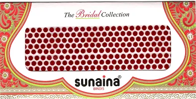 Sunaina Bridal Collection Maroon Bindi for Women  Girls (Size-3) (5MM)-thumb1