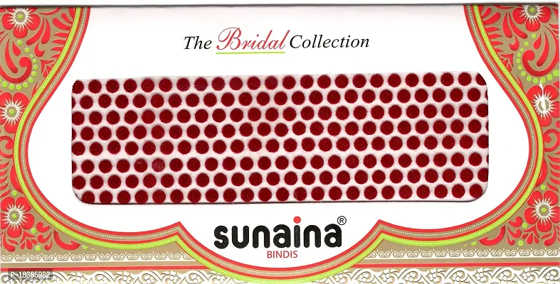 Sunaina Bridal Collection Maroon Bindi for Women  Girls (Size-3) (5MM)-thumb2