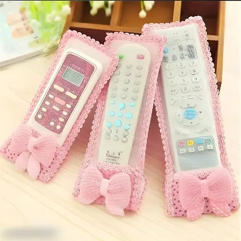 Dustproof TV and AC Remote Control Case  TV  Air Conditioner Remote Covers  (Pack Of-03)