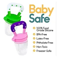Baby fruit Feeder Nibbler, Pack Of 1 / Silicone Food Pacifier / Feeder For Baby Feeder  (Random Design Multicolor)-thumb3