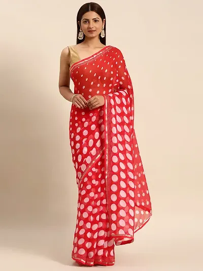 New In Chiffon Saree with Blouse piece 