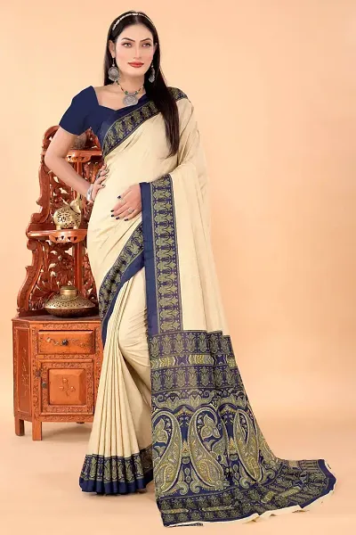 New In Pure Silk Saree with Blouse piece