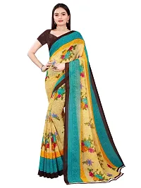 Stylish Multicoloured Georgette Saree With Blouse Piece For Women Pack Of 2-thumb1