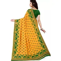 Beautiful Georgette Printed Women Saree with Blouse Piece-thumb1