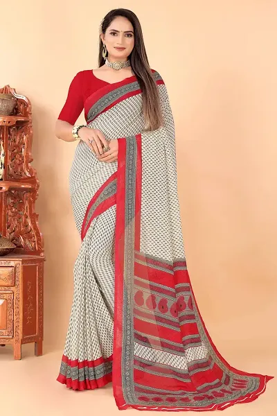 Tana poren Traditional Bengel Tant Saree (Whit4)