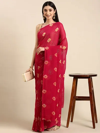 New In Georgette Saree with Blouse piece 