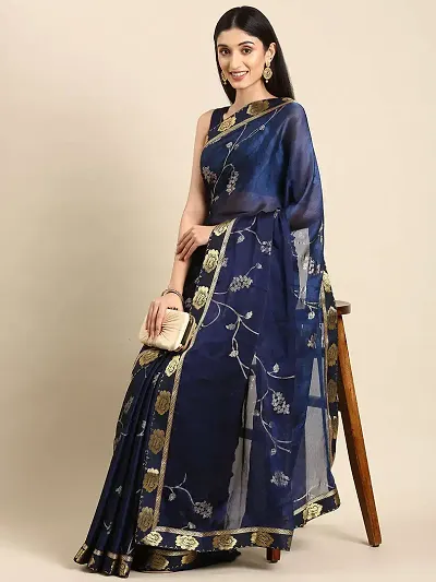 Trending Georgette Saree with Blouse piece 