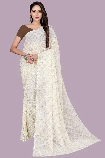 Daily Wear Georgette Saree with Blouse piece