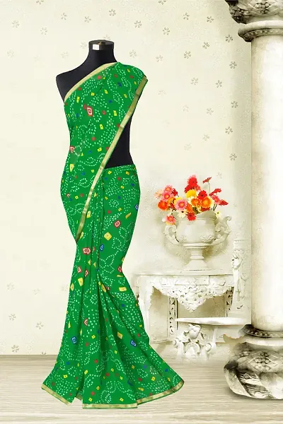 Alluring Georgette Saree with Blouse piece 