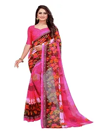 Stylish Multicoloured Georgette Saree With Blouse Piece For Women Pack Of 2-thumb3