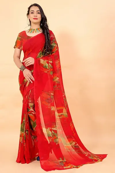 Alluring Georgette Saree without Blouse piece 