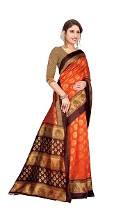 Beautiful Art Silk Printed Women Saree with Blouse Piece-thumb2