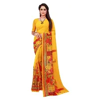 Beautiful Georgette Printed Women Saree with Blouse Piece- Pack Of 2-thumb3