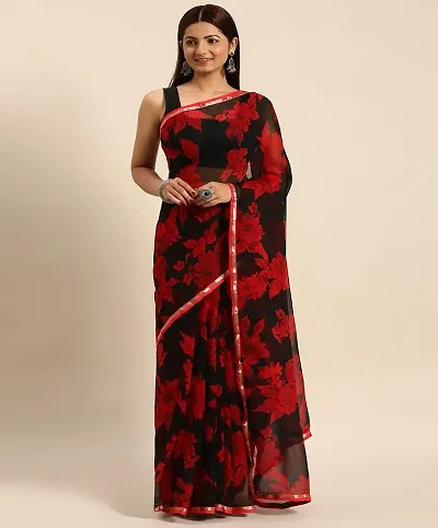 Elegant Chiffon Saree with Blouse piece 