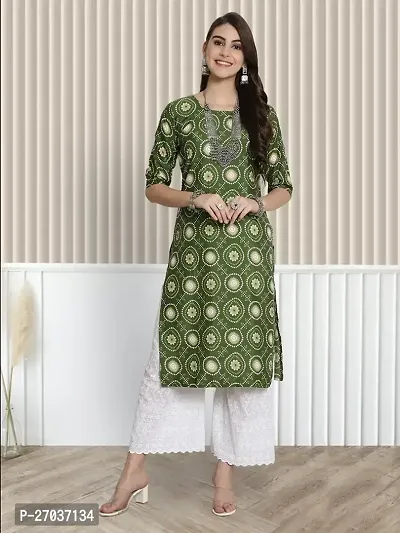 Stylish Women Crepe A-Line Kurta-thumb2