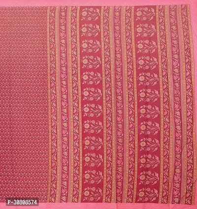 Stylish Pink Georgette Saree With Blouse Piece For Women-thumb3