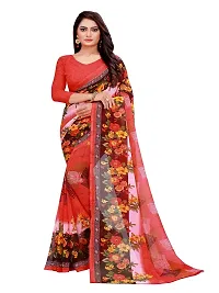 Stylish Multicoloured Georgette Saree With Blouse Piece For Women Pack Of 2-thumb3