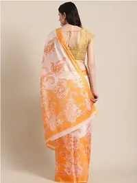 Beautiful Art Silk Printed Women Saree with Blouse Piece-thumb2