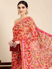 Stylish Pink Georgette Saree With Blouse Piece For Women-thumb2