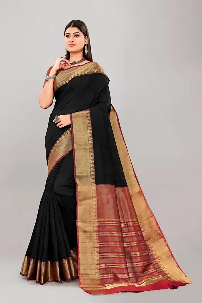 Elegant Cotton Saree with Blouse piece 