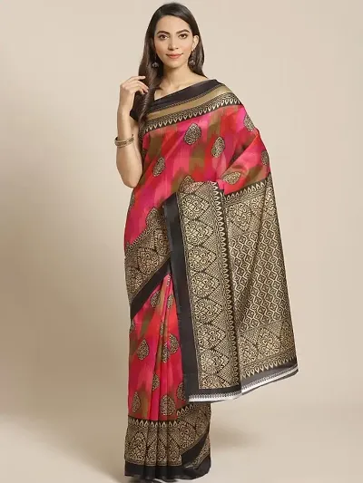 Designer Art Silk Saree with Blouse piece For Women