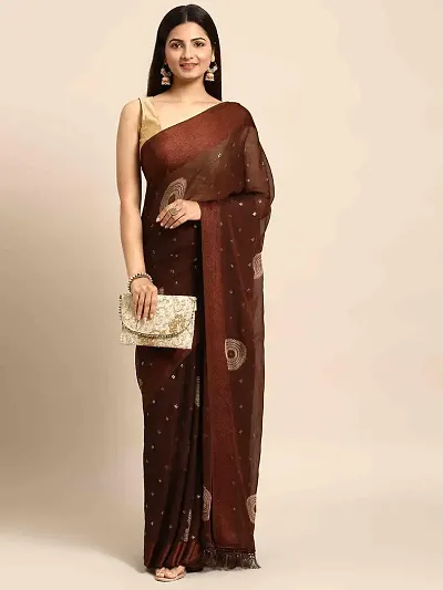 Glamorous Georgette Saree with Blouse piece 