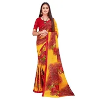 Stylish Multicoloured Georgette Saree With Blouse Piece For Women Pack Of 2-thumb3