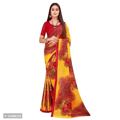 Stylish Multicoloured Georgette Saree With Blouse Piece For Women Pack Of 2-thumb4