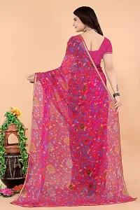 Stylish Pink Georgette Saree With Blouse Piece For Women-thumb4