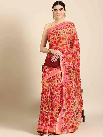 Elegant Georgette Saree with Blouse piece