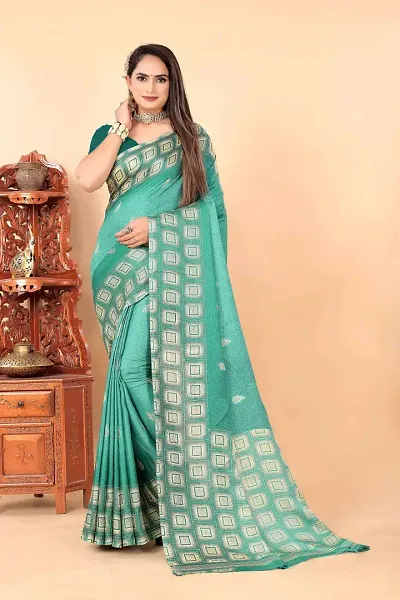 Stylish Art Silk Sea Saree For Women