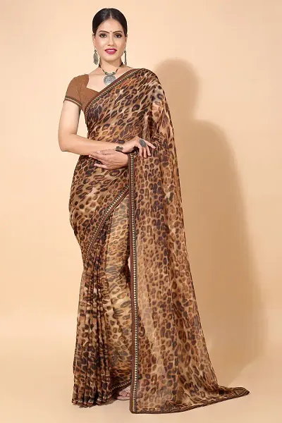 Classic Georgette Saree With Blouse Piece