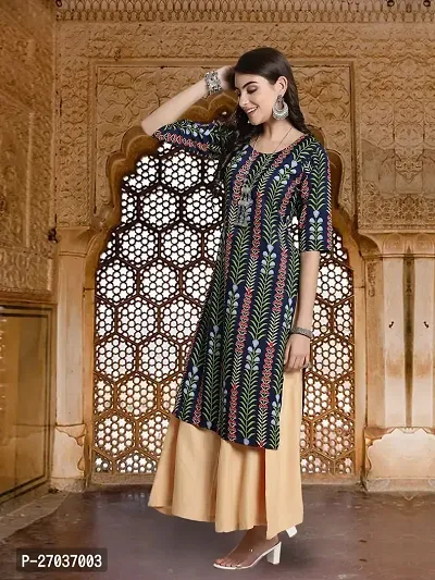 Stylish Women Crepe Straight Kurta-thumb3