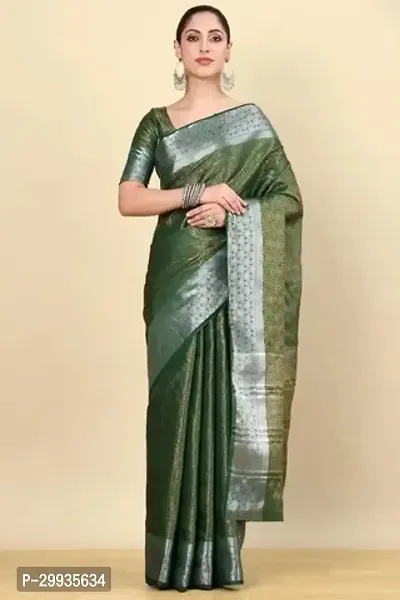 Art Silk Saree with Blouse Piece-thumb0