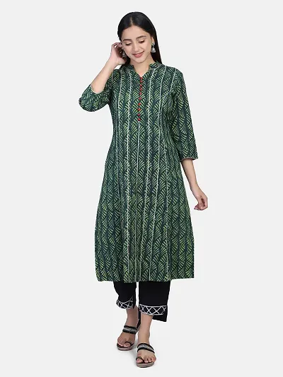 Alluring Hand Block Straight Kurta For Women