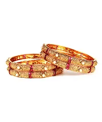 Alluring Golden Alloy Bracelets For Women-thumb1