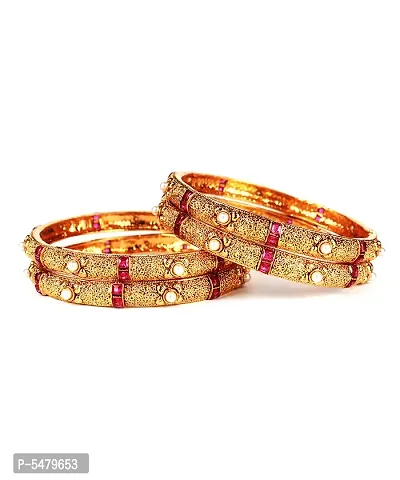 Alluring Golden Alloy Bracelets For Women-thumb2