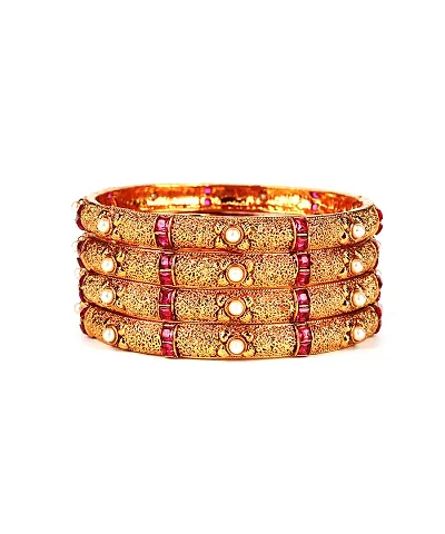 Alluring Golden Alloy Bracelets