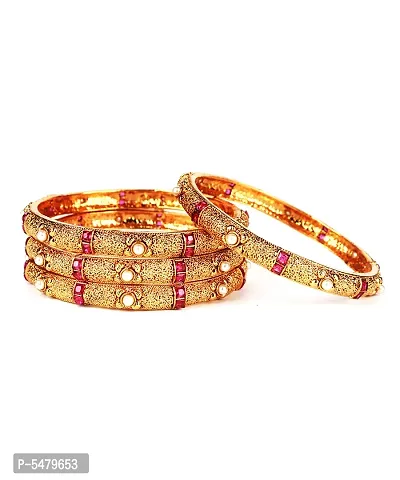 Alluring Golden Alloy Bracelets For Women-thumb3