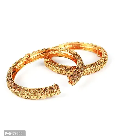 Alluring Golden Alloy Bracelets For Women-thumb5