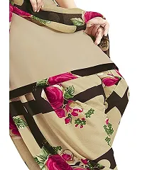 Stylish Synthetic Beige Printed Dress Material With Dupatta Set For Women-thumb2