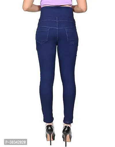 Stylish Denim Solid Jeans for Women-thumb2