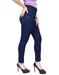 Stylish Denim Solid Jeans for Women-thumb2