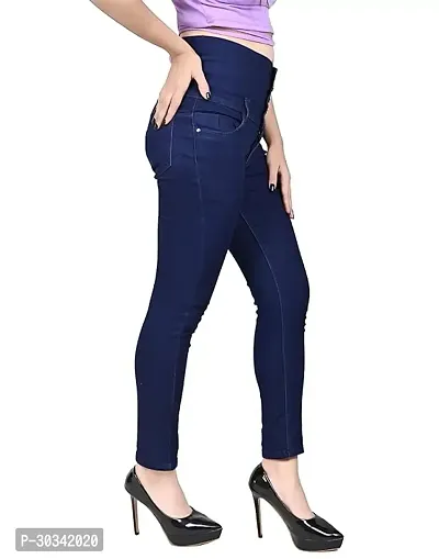 Stylish Denim Solid Jeans for Women-thumb3