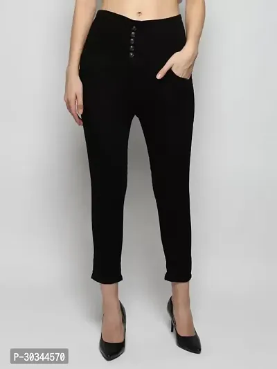 Stylish Denim Solid Jeans for Women-thumb2