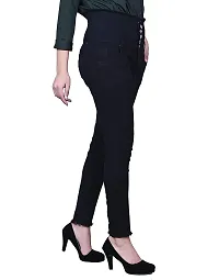 Stylish Denim Solid Jeans for Women-thumb3