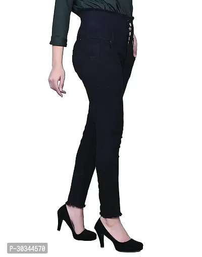 Stylish Denim Solid Jeans for Women-thumb4