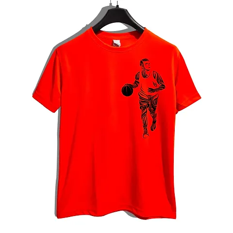 Gorgeous Stylish Basketball Printed T- shirt for Men